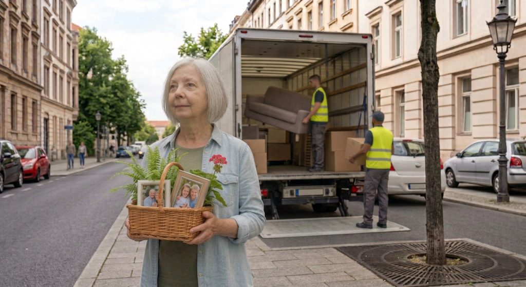 Umziehen im Alter. Symbolbild: mithilfe von KI erstellt.